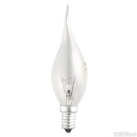 Лампа СТ35 240V CL 60W E14 свеча на ветру прозрачная Jazzway