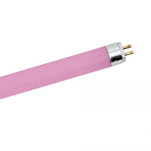 Лампа 13W T5 G5 - розовая EST14 люминесцентная двухцокольная