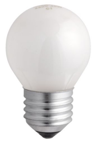Лампа Р45 240V FR 60W E27 шарик матовый Jazzway