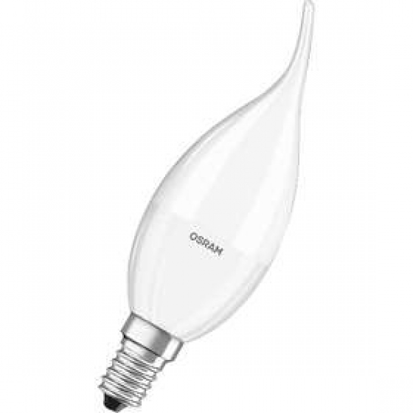 Лампа OSRAM SS FR BA 40 5.4W/827 DIM 220-240V 470Lm E14 - LED свеча на ветру матовая