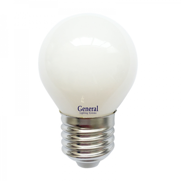 Лампа светодиодная GLDEN-G45S-M-8-230-E27-2700 угол 360